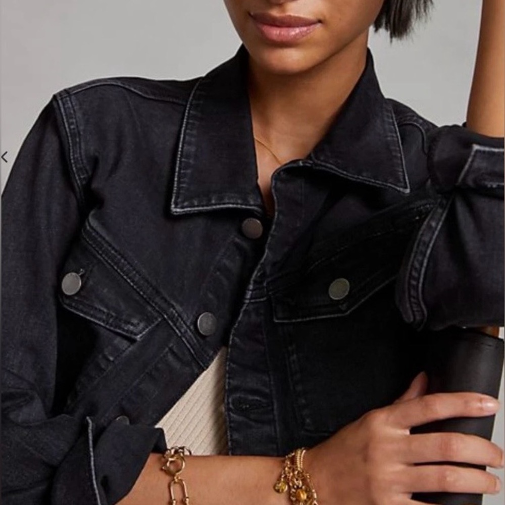 DL1961 NWOT Viika Black Denim Jacket - Picture 4 of 9